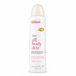 dove all body deo raspberry & rose desodorante aerosol corporal 150 ml