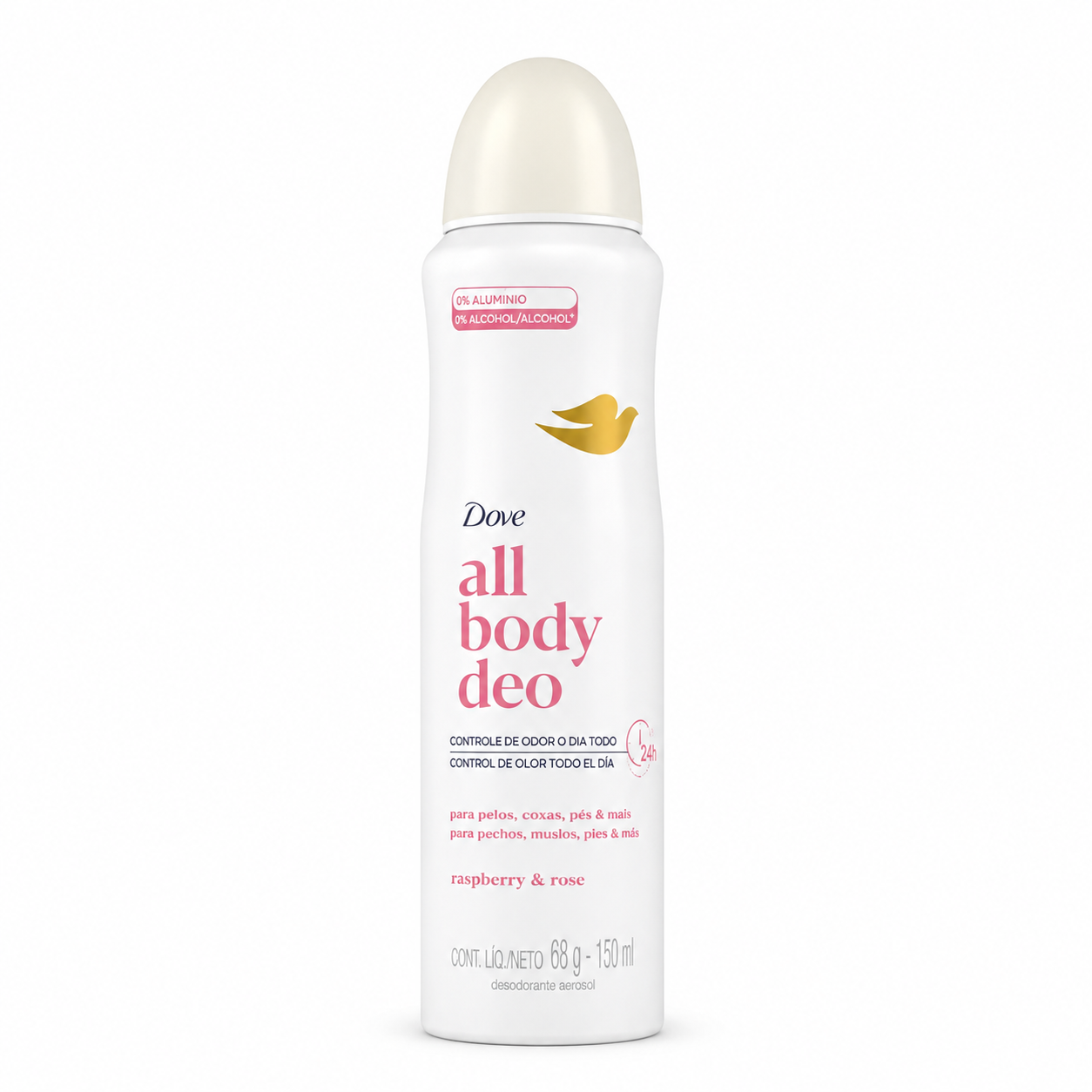 dove all body deo raspberry & rose desodorante aerosol corporal 150 ml dove all body deo raspberry & rose desodorante aerosol corporal 150 ml